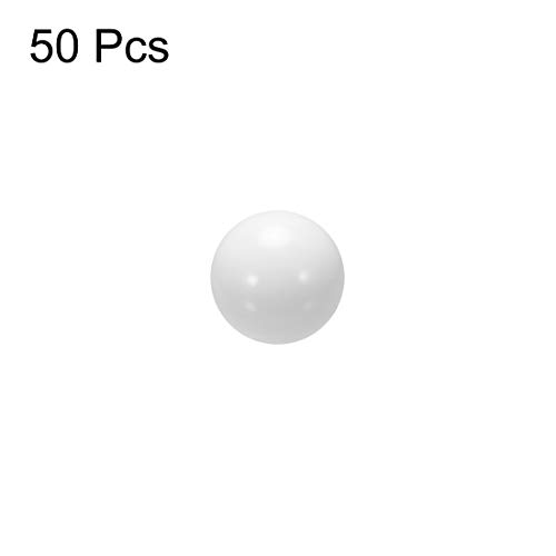 пръстен монети POM uxcell 6mm като топки, Пластмасови топчета 50pcs лагер