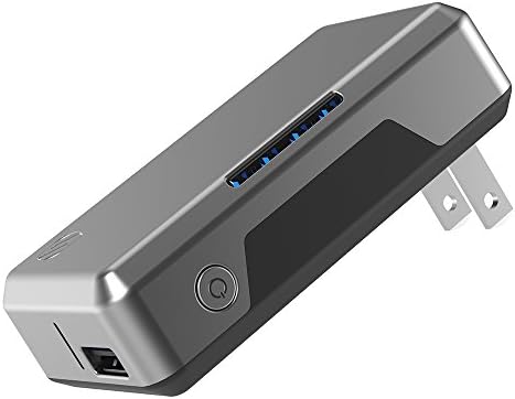 SCOSCHE 3000 PBH71SG GoBat 2-in-1 USB Стенно зарядно устройство и батерия Лаптоп – Space Сив