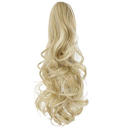Hebelin Опашка Extensions 18 21 Claw Jaw Clip in One Piece Къдрава Straight Сладко Synthetic Hairpiece