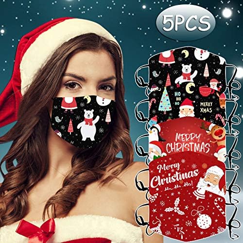 Коледа Face_Mask Washable for Adult Protective Face Covering Reusable Outdoor B 6PC