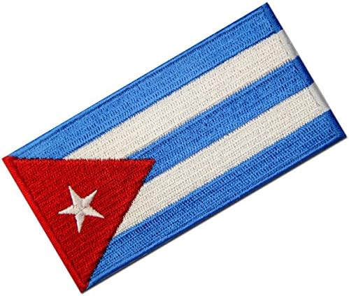Флаг На Куба Бродирана Нашивка На Кубинското Желязо За Шиене На Националния Герб