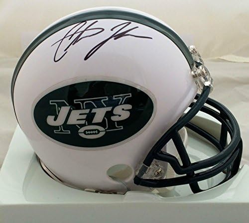 Chris Johnson Signed New York Jets Mini Helmet JSA - Мини-Каски NFL с автограф