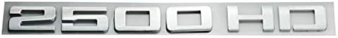 1X 2500HD Sierra Silverado Врата Емблемата на ТАБЕЛКАТА Икона Стикер 2500 HD е ПОДХОДЯЩ за Silverado (Хром)