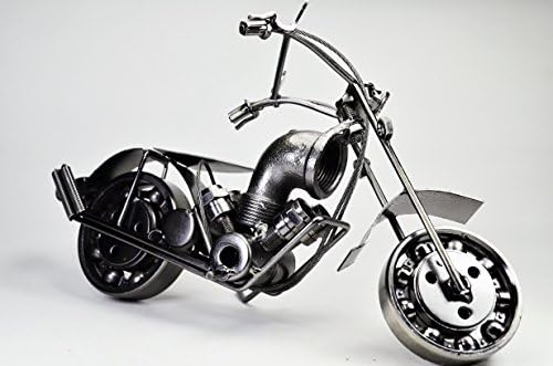 Изискана Метална Скулптура Мотоциклет - Уникален Метален Арт Декор - Home Decorative Собственоръчно Vintage Motorcycle