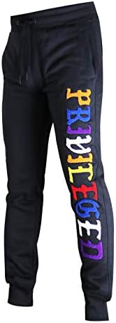 СНИМКА на Мъжки Hip Hop Premium Classic Fit Urban Fleece Pants - Street Fashion Sweatpants Ribbed Wasteband with Drawstring