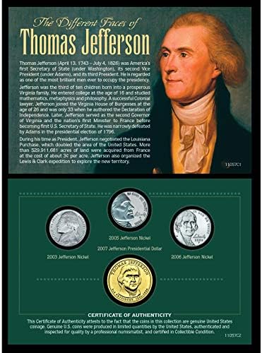 Американски монетни съкровища Различни лица Томас Джеферсън
