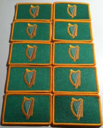 10 Ирландски Флаг Колоездач Желязо на Пластира Емблемата на Златен Кант