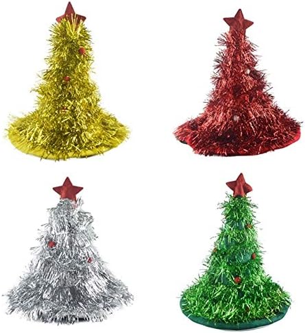 Zrong Коледно Дърво Шапка Нетканая кърпа, лента за глава Коледно Парти на Карнавалните Костюми, Празнични Украси, Височина