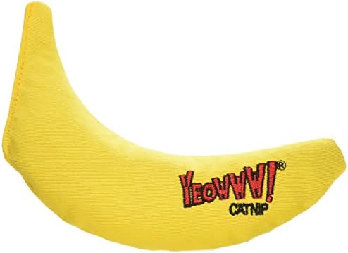 Йоуууу! Органични Играчка от Котешка Мента, Жълт Банан 3 Опаковки