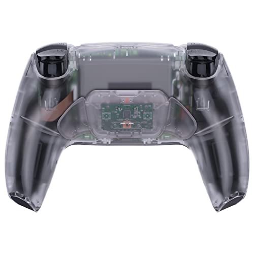 eXtremeRate Clear Back Paddles Програмируеми Rise 2.0 Remap Kit for PS5 Controller BDM-020, Upgrade Board & Redesigned Back Shell & Back Buttons Attachment for PS5 Controller - Контролер НЕ е включен в комплекта