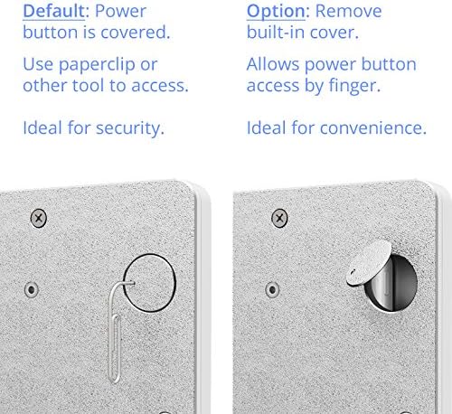 VidaMount White Home Button Вътрешен корпус и наклонена монтиране на стена VESA Slim [Комплект] Съвместим с iPad Mini 1/2/3
