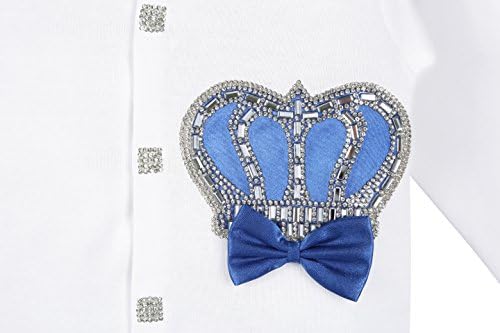Lilax Baby Boy Newborn Crown Jewels Layette Подаръчен Комплект от 3 теми 0-3 Месеца