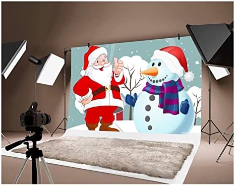 Фотографско студио Фон Подпори Коледа Лосове Автомобил Снимка, Пейзаж Коледна тема украса (Цвят : Green6, размер : 10x20ft)