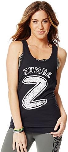 Zumba Fitness Women ' s U Губим Tank Top, Back to Black, Large