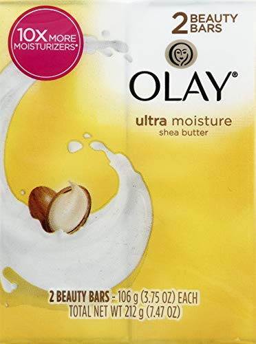 Olay Outlast Ultra Moisture Shea Butter Beauty Bar, 7,52 унция, Опаковки от 2