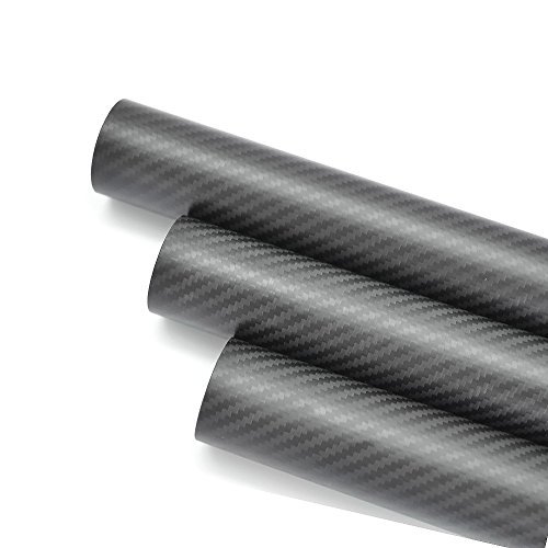 WHABEST 1pcs 3K Roll Wrapped Carbon Fiber Tube 84mm OD X 80mm ID X 500mm Full Carbon Composite Material/Тръби от