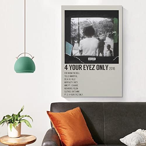 OFITIN J Cole 4 Your Eyez Only Албум Плакат за Стая Естетически Платно Художествен Плакат и Стенни Художествена Картина