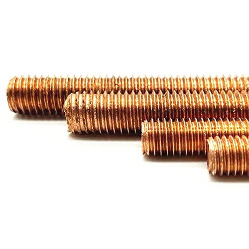 5 броя червени медни винтови пръти, стъпка M6 дължина 90 mm, се използват за механично оборудване, анкерных болтове, U-образна
