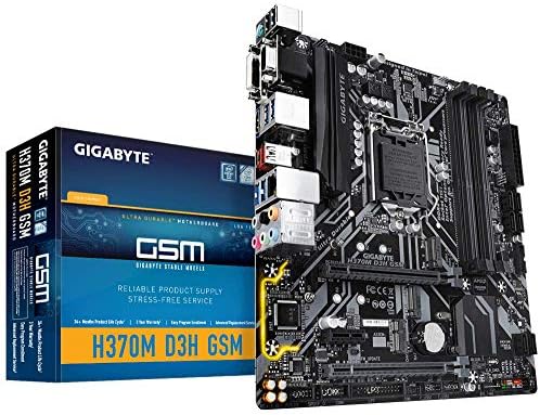 GIGABYTE H370M D3H GSM (LGA1151/Intel/Micro ATX/Hybrid Digital PWM Design/DDR4/USB 3.1 Gen 2 (USB3.1) Type C Type A/M.
