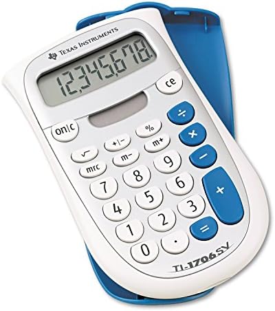 Texas Instruments TI-1706SV Ръчен, джобен калкулатор, 8-цифрен LCD дисплей