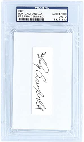 Roy Campanella Brooklyn Dodgers Autographed Cut Signature - PSA 83281843 - MLB Cut Signatures