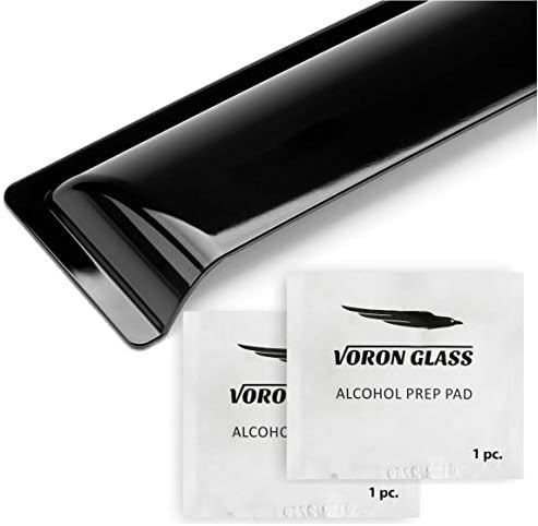 Voron Glass Tape-on Extra Durable Rain Guards for Toyota RAV4 2019-2021 спорт ютилити превозно средство, Дефлектори на прозорци, Отвори, Козирки, прозорци, 4 бр. - 120100
