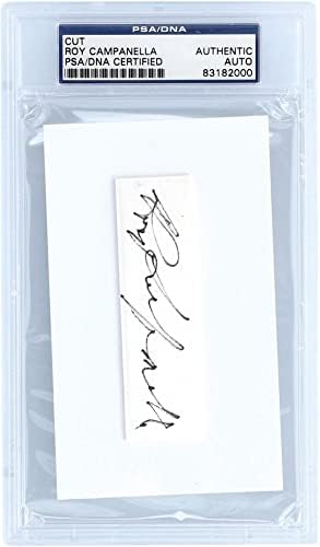 Roy Campanella Brooklyn Dodgers Autographed Cut Signature - PSA 83182000 - MLB Cut Signatures