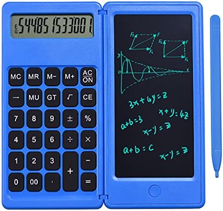 sgzyj Сгъваем Калкулатор и 6-инчов LCD Таблет за писане Цифров Бележник за рисуване 12 Цифри Дисплей с Функция за Стилус