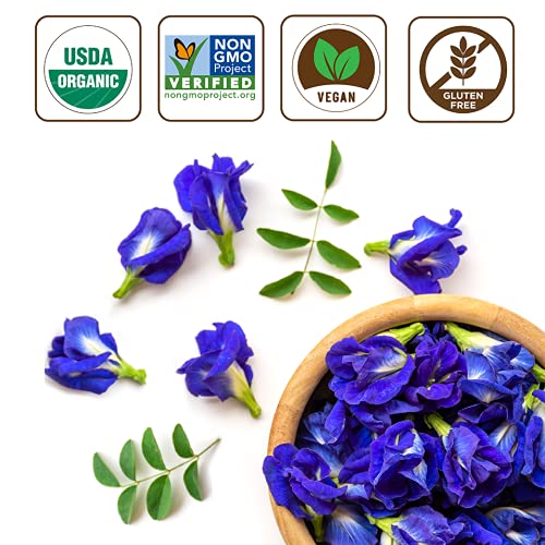 Incas USDA Organic Butterfly Знп Flower Чай (30 Броя) Eco-Conscious Tea Bags Не без гмо Verified Raw From Thailand,