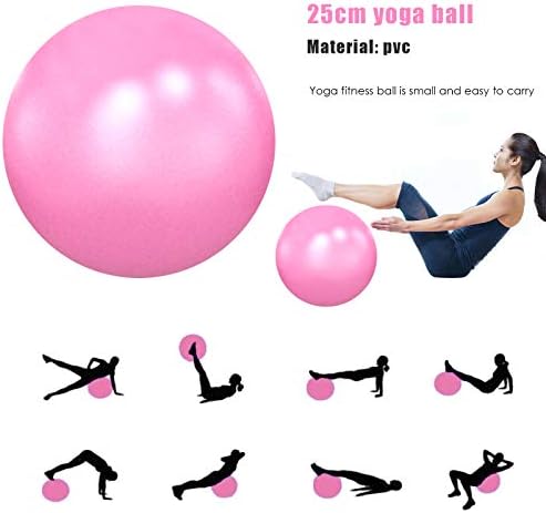 iFCOW Yoga Belt Exercise Ball Set, 5pcs Yoga Set Exercise Ball Yoga Block Resistance Loop Stretching Strap Yoga Belt