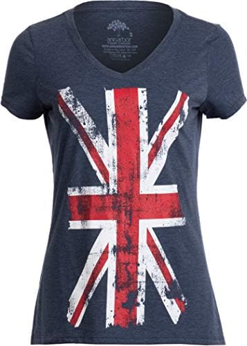 Флаг Union Jack | Обединено Кралство Обединено Кралство Обединено Кралство Британски Жени Момиче Тениска Топ