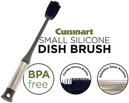 Cuisinart Silicone Bottle Brush - Пречиствател за бутилки с дълга дръжка Е идеална за контейнери с тесен провлак, бутилки