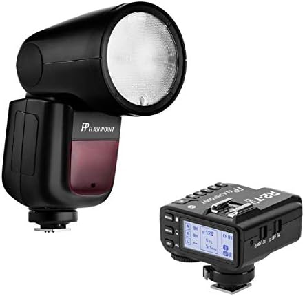 Flashpoint Zoom Li-on X R2 TTL On-Camera Round Flash Speedlight за Nikon (Godox V1) R2 Mark II ETTL 2.4 GHz Wireless Flash Trigger за Nikon (Godox X2)