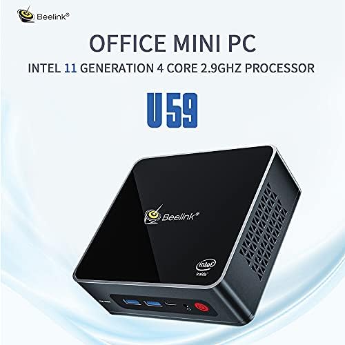 Нов 11 поколение Intel 4 ядра 2.9 Ghz процесор, Beelink мини PC на Windows 10 Pro, Мини компютър с 8 GB DDR4 оперативна