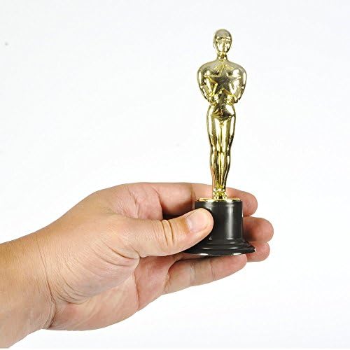 6 Златни Наградата Трофеи - Пакет от 12 Обемни Златни Статуи Party Награда Trophy, Party Decorations Appreciation and