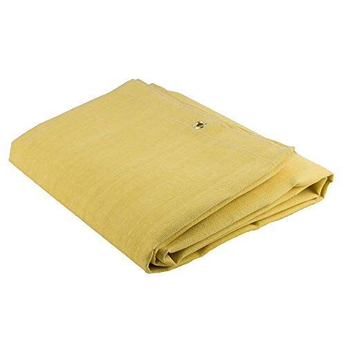 Заваръчно одеяло Sellstrom S97608 - 24 грама Фибростъкло с акрилно покритие - 6'x6' - Жълт