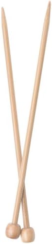 ChiaoGoo Single Point 12 inch (30см) Bamboo Natural Knitting Needle Size US 4 (3.5 mm) 1012-4