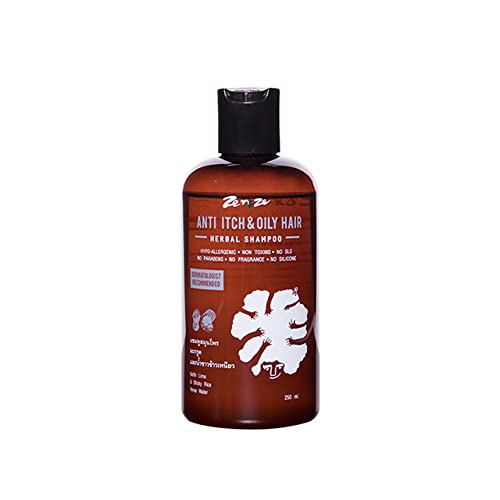 Zenze Kaffir Лайм Sticky Rice Rinse Water Herbal Shampoo EXPRESS SHIPPING BY DHL Havilah For Itching Scalp & Greaty Коса 250ml (Пакети of 4) By Tumtimshop [Get Free Beauty Gift]