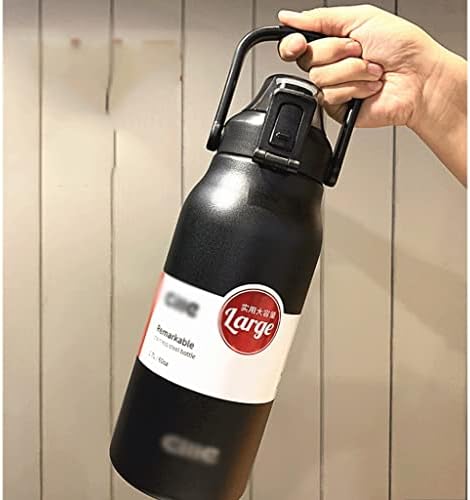 LUCKOOKIE Голям капацитет на топла вода чанта за бутилка с Вода със Сламка(свалящ се) Колба от Неръждаема Стомана Спортна