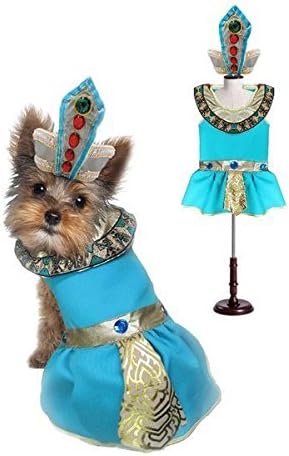 Puppe Love Cleopatra Dog Costumes - Поставете своите кучета в Скъпоценен облекло египетската принцеса(размер 2)