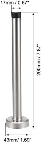 KFidFran Врата стопор Стоп Звук Демпфирующий Гумена Броня с монтиран на стената протектор за Монтиране 201 от Неръждаема
