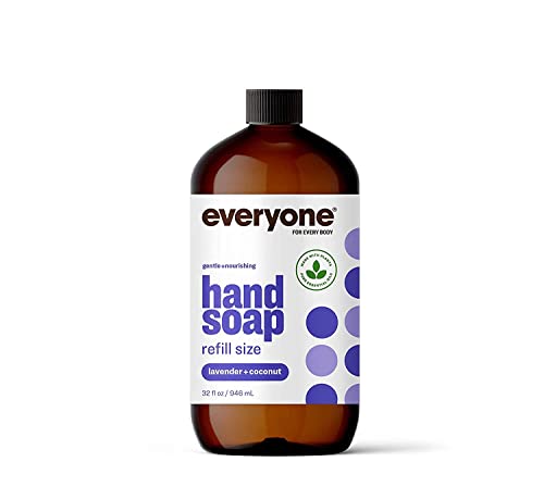 Everyone Liquid Hand Soap Variety Pack 12,75 унция (опаковка от 6 броя), Лавандула и кокос, почистващо средство на растителна