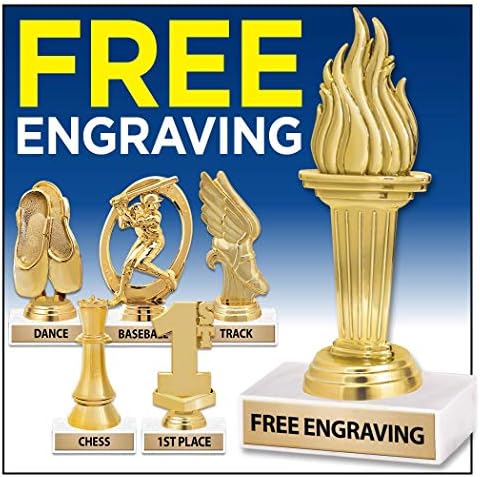 Crown Awards 6 Gold Тиква Carving Trophies - Хелоуин Тиква Trophy Prime