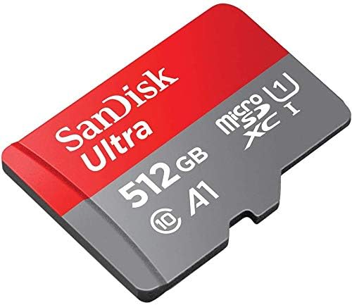 SanDisk Ultra 512GB Micro SD карта за телефон Motorola Работи с Мото G Power (2021), One 5G Ace, Moto G Play (SDSQUA4-512G-GN6MN)