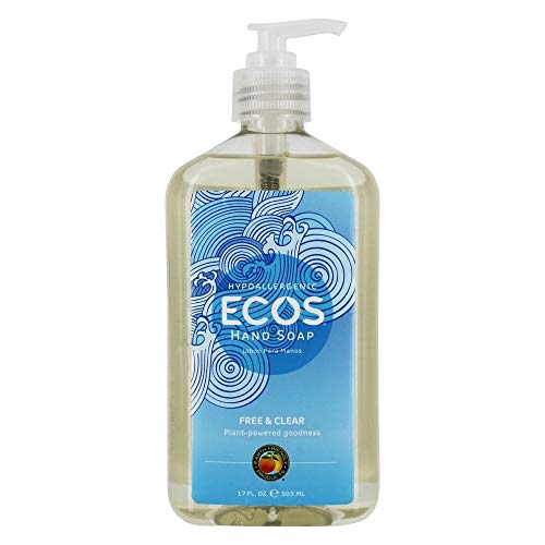 Earth Friendly - ECOS Hypoallergenic Hand Soap Free & Clear - 17 течни унции.