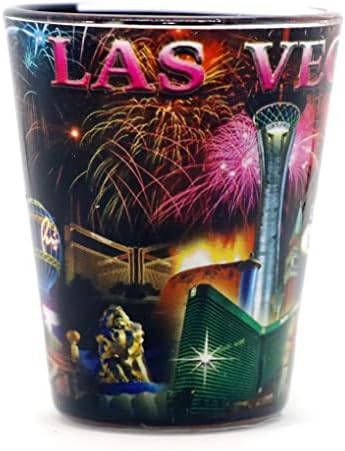 Las Vegas Nevada City Fireworks Shot Glass