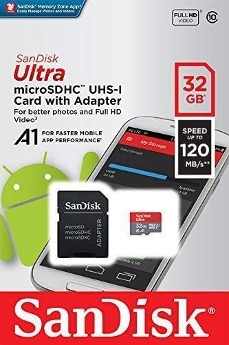 Ultra 32GB microSDHC Работи за Alcatel OneTouch POP Plus 8 Проверени SanFlash и Пясък (A1/C10/U1/8k/120MBs)