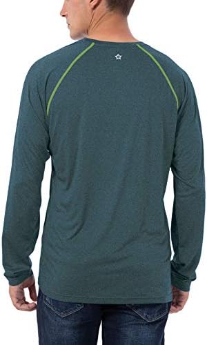 Мъжки UPF 50+ Слънчеви Ризи С Къс Ръкав/Дълъг Ръкав Quick Dry Running T-Shirt Lightweight Hiking Sun Shirt