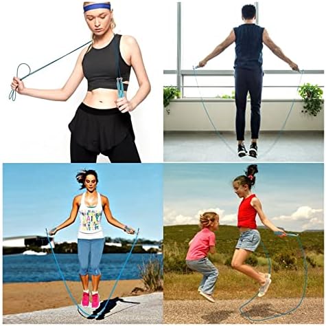 HNZZ Jump игра на Въже, Фитнес Excercise Light Bearing Skipping Ropes Speed Metal Gym Training Equipment Мъжки Workout