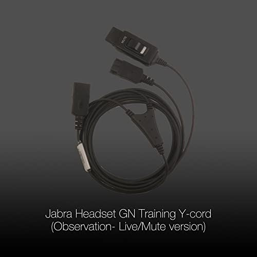 Jabra GN Y-Training Cord Сплитер (Observation - Live/Live Version), който е Съвместим с вашите слушалки Jabra, Liberation,
